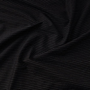 Black - Prewashed Running Stitch Cotton Fabric 32