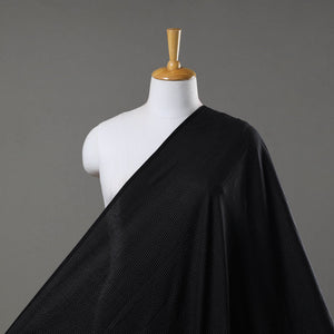 Black - Prewashed Running Stitch Cotton Fabric 32