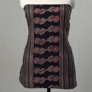 Black - Kutch Block Print Cotton 3pc Ajrakh Dress Material 10