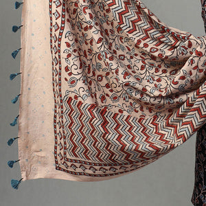 Black - Kutch Block Print Cotton 3pc Ajrakh Dress Material 17