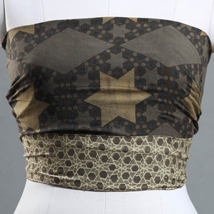 Brown - Ajrakh Block Printed Cotton Blouse Piece