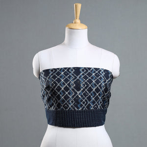 Black - Jaipur Printed Silk Cotton Blouse Piece