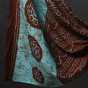 Blue - 3pc Cotton Kutch Batik Print Dress Material 01