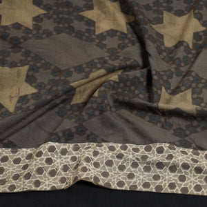 Brown - Ajrakh Block Printed Cotton Blouse Piece