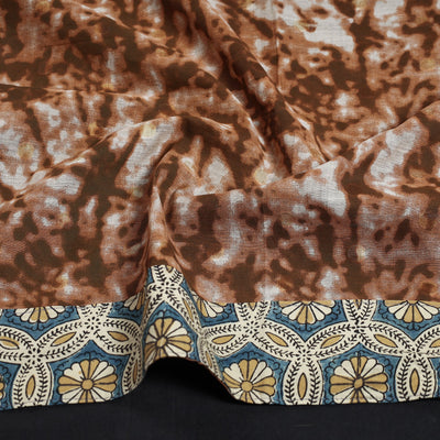 Brown - Jaipur Printed Silk Cotton Blouse Piece