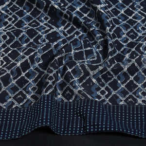 Black - Jaipur Printed Silk Cotton Blouse Piece