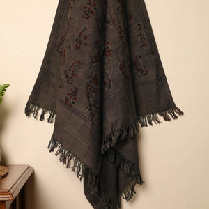 Brown - Block Print Cotton Ajrakh Handloom Towel 70