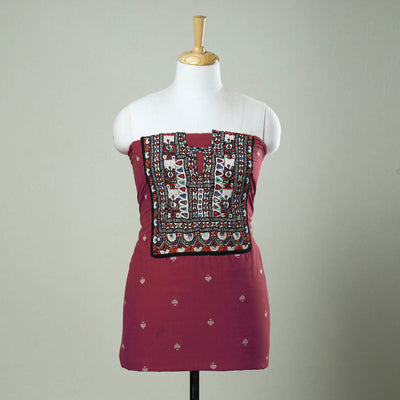 Exclusive! Kutch Embroidery Work Cotton Kurta Material - 2.5 Meter