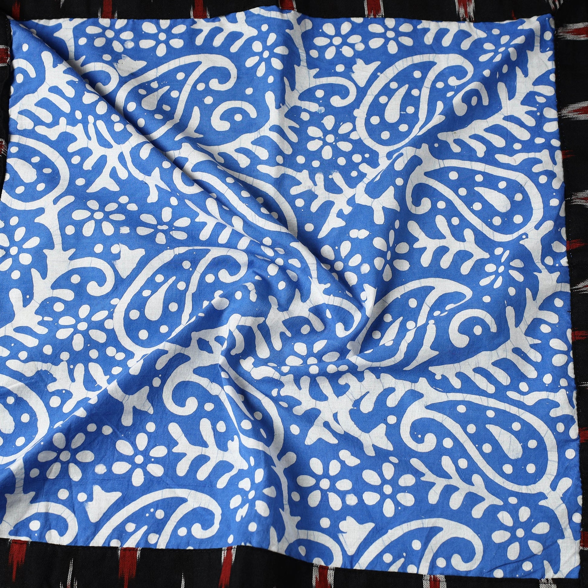 Blue - Hand Batik Printed Cotton Bandana