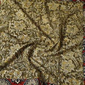 Brown - Kalamkari Block Printed Cotton Bandana