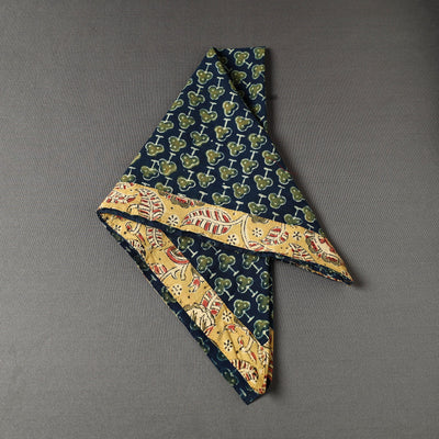Blue - Ajrakh Block Printed Cotton Bandana