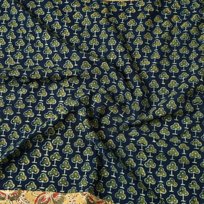 Blue - Ajrakh Block Printed Cotton Bandana