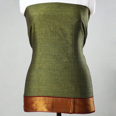 Green - 3pc Cotton Dharwad Dress Material 39