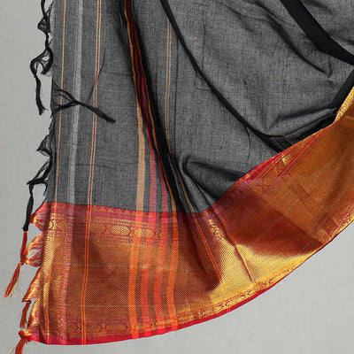 Black - 3pc Cotton Dharwad Dress Material