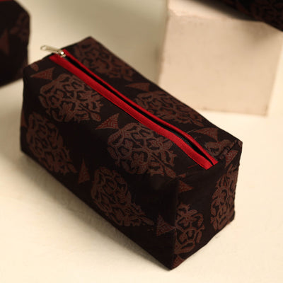 Black - Handmade Cotton Toiletry Bags (Set of 3) 06