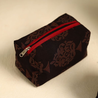 Black - Handmade Cotton Toiletry Bags (Set of 3) 06