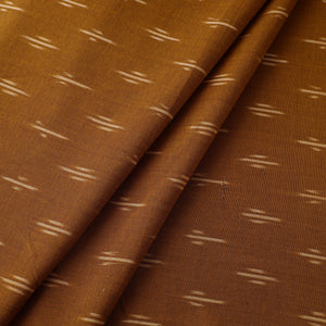 Brown - Pure Cotton Pochampally Ikat Fabric 14