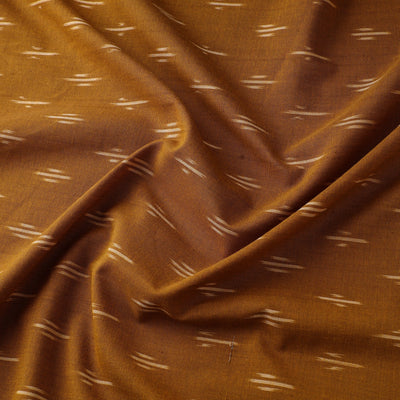 Brown - Pure Cotton Pochampally Ikat Fabric 14