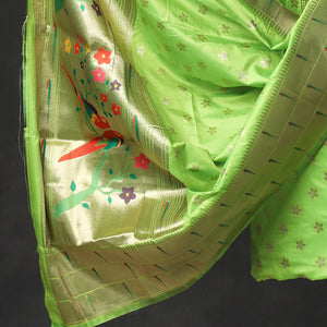 2pc Paithani Weave Silk Suit Material Set 05