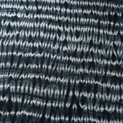 Black - Tie & Dye Pure Cotton Shibori Fabric 14