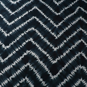 Black - Tie & Dye Pure Cotton Shibori Fabric 17