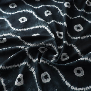 Black - Tie & Dye Pure Cotton Shibori Fabric 18