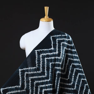 Black - Tie & Dye Pure Cotton Shibori Fabric 17