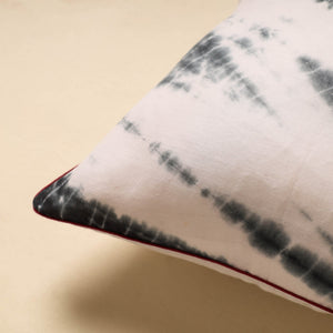 Black - Tie & Dye Cotton Shibori Cushion Cover