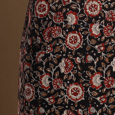 Black - Bagru Block Print Cotton Apron with Pocket 19