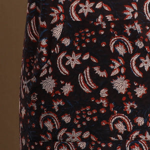 Brown - Bagru Block Print Cotton Apron with Pocket 23