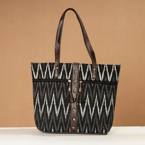 Black - Handcrafted Printed Shoulder Bag (Set of 2)