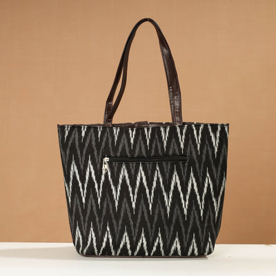 Black - Handcrafted Printed Shoulder Bag (Set of 2)