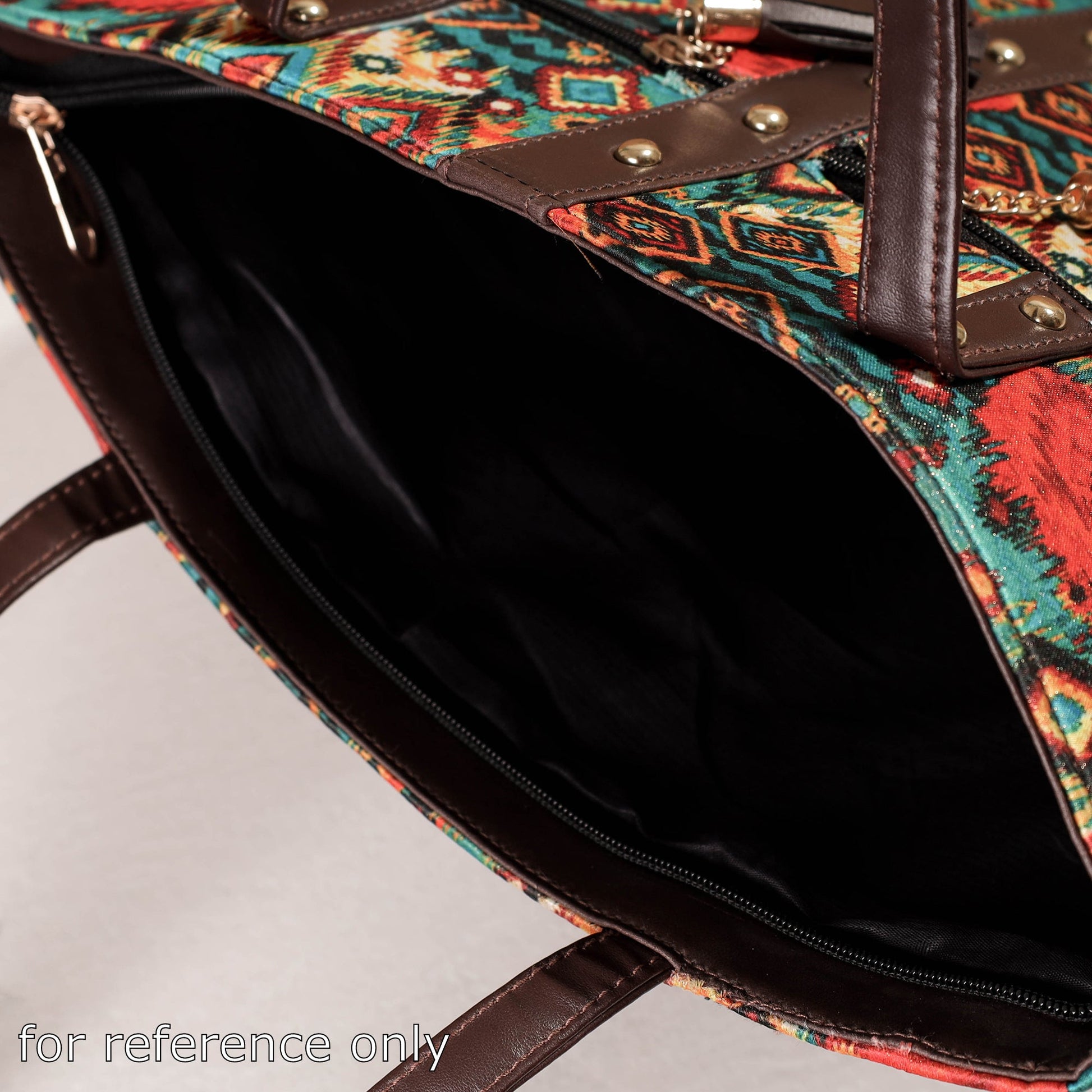 Black - Handcrafted Printed Shoulder Bag (Set of 2)