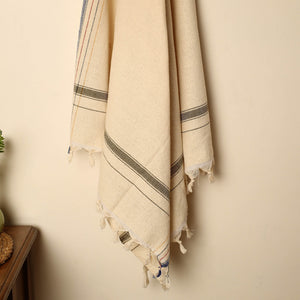Beige - Handloom Fine Cotton Plain Bath Towel 02