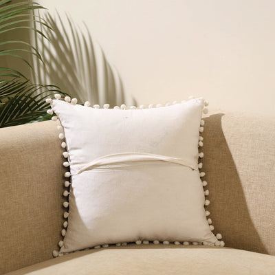 Black - Suzani Embroidery Cushion Cover (16 x 16 in) 35
