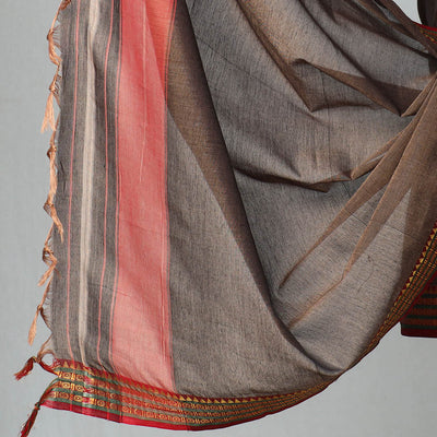 Brown - 3pc Dharwad Cotton Suit Material Set 30