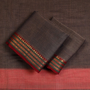 Brown - 3pc Dharwad Cotton Suit Material Set 30