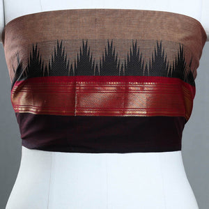Brown - Kanchipuram Cotton Blouse Piece 57