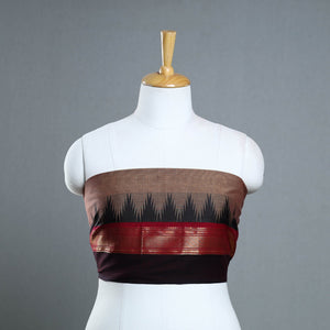 Brown - Kanchipuram Cotton Blouse Piece 57