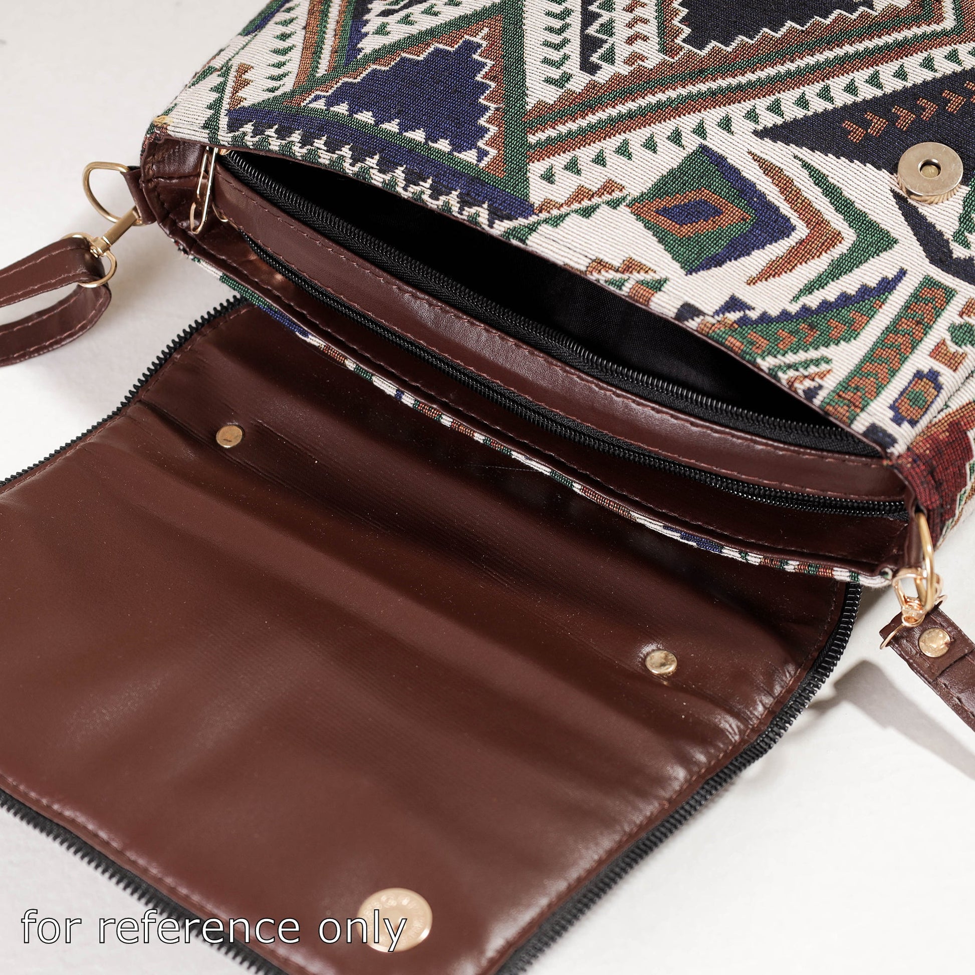 Black - Handcrafted Printed Sling Bag