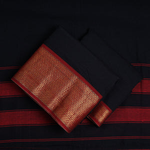 Black - 3pc Cotton Dharwad Dress Material 14