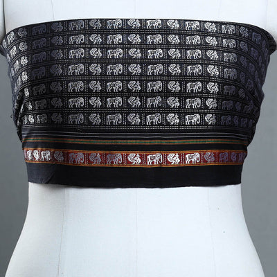 Black - Khun Weave Cotton Blouse Piece 86