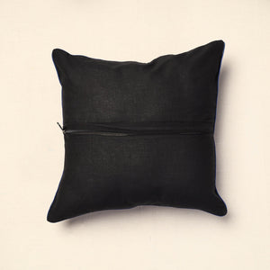 Blue - Bagh Block Printed Cotton Cushion Cover (16 x 16 in) 07