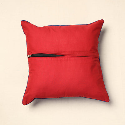 Blue - Bagh Block Printed Cotton Cushion Cover (16 x 16 in) 21
