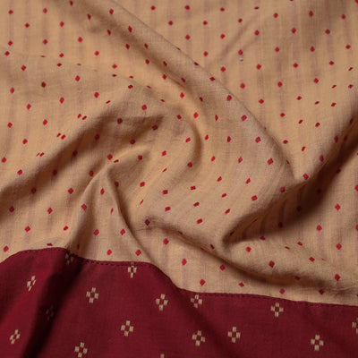 Brown - Jacquard Cotton Blouse Piece 10