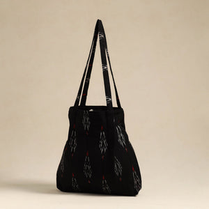 Black - Handcrafted Cotton Jhola Bag 03