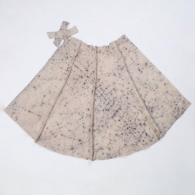 Beige - Hand Batik Printed Cotton Wrap Around Skirt 20