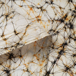 Beige - Pure Cotton Hand Batik Print Fabric 01