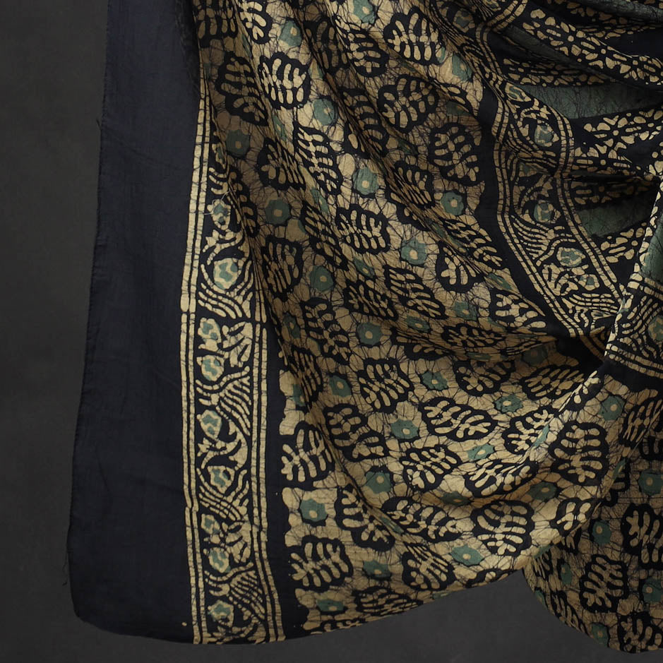 Beige - Kutch Print Cotton 3pc Batik Dress Material 21