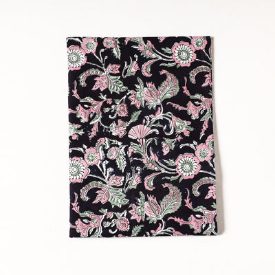 Black - Sanganeri Block Printed Cotton Precut Fabric